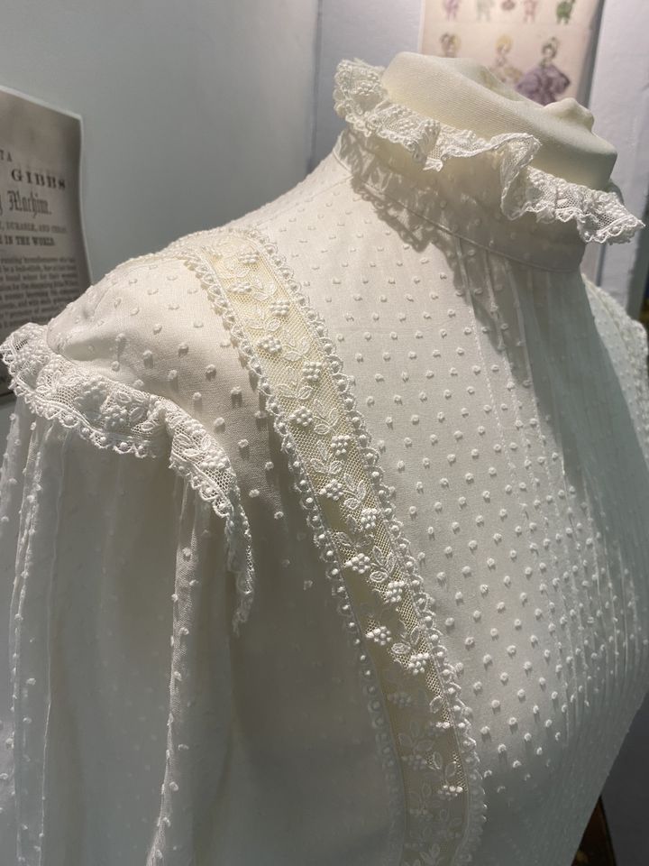 Detail on Laura Ashey wedding dress