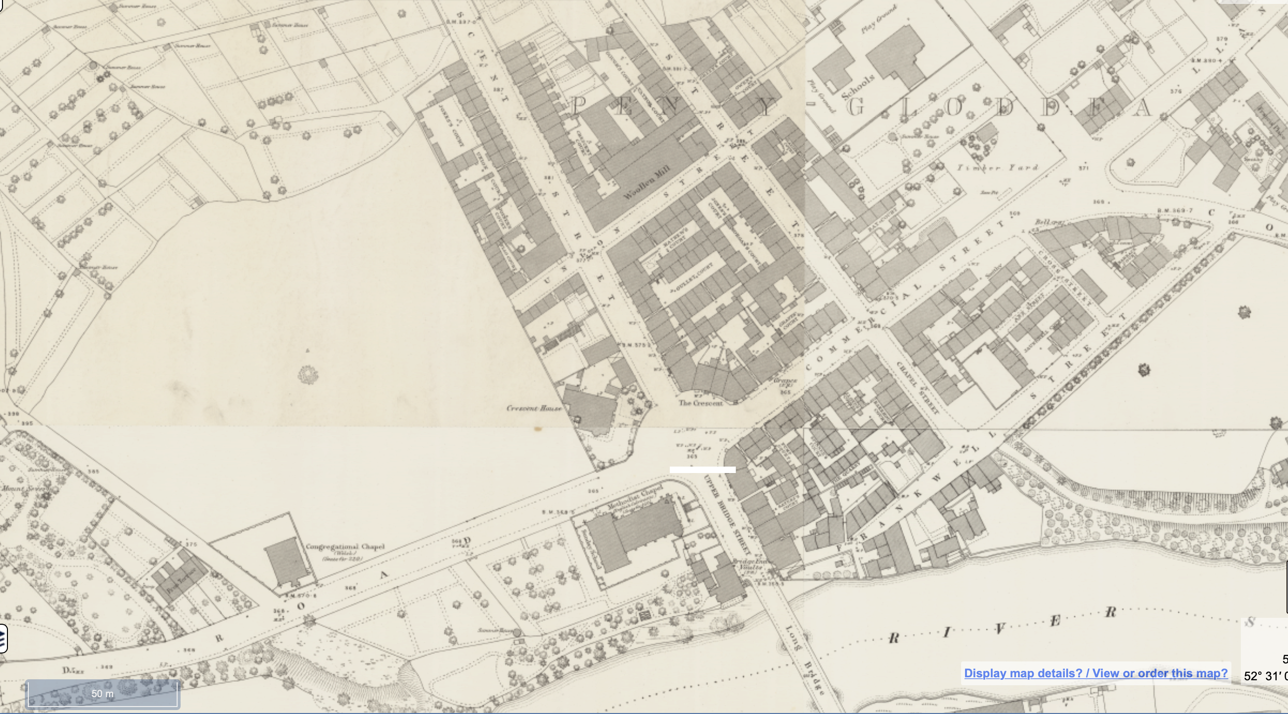 Image of map of Penygloddfa 1840s